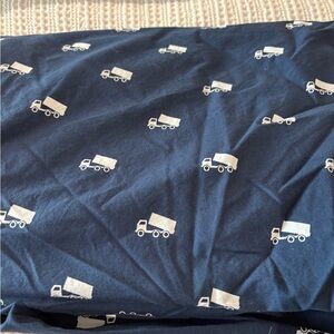 Pottery Barn Kids Dark Blue Fabric with White Accents